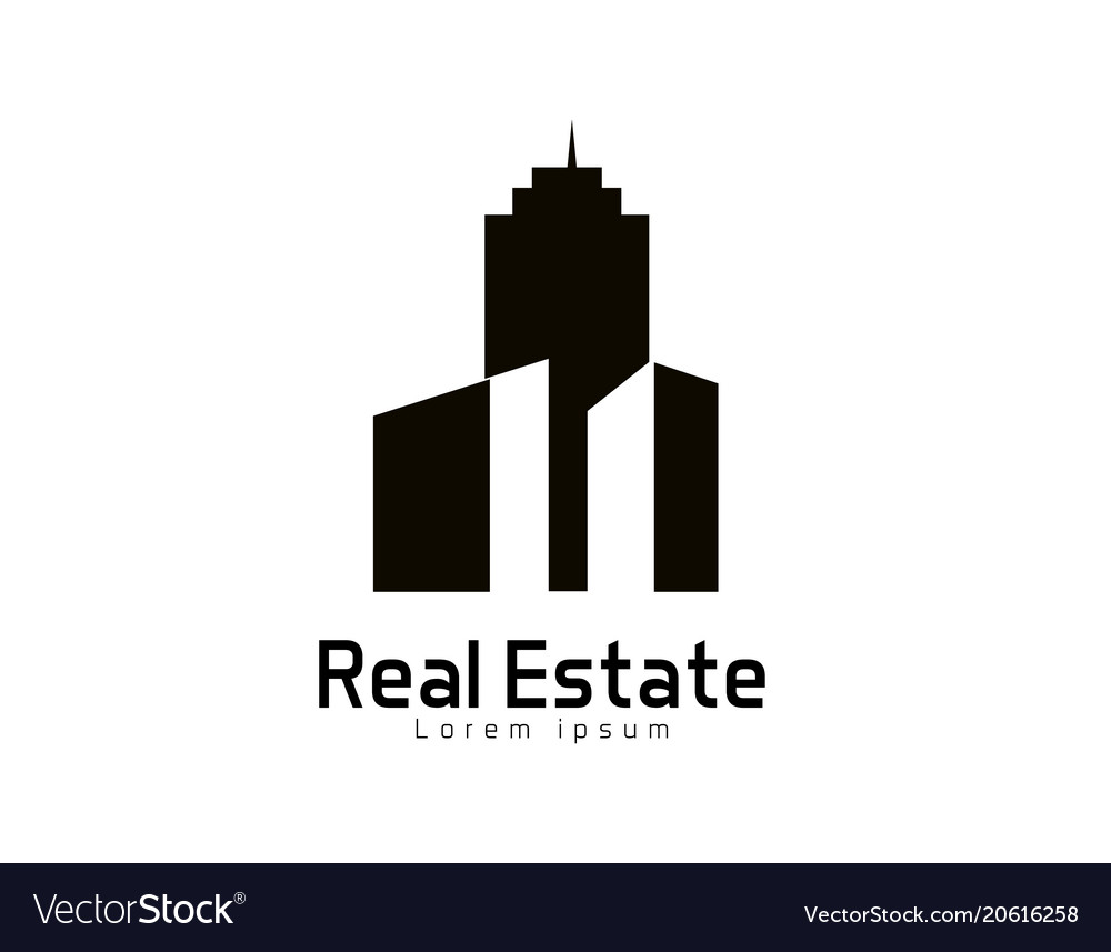 Real estate logo Royalty Free Vector Image - VectorStock