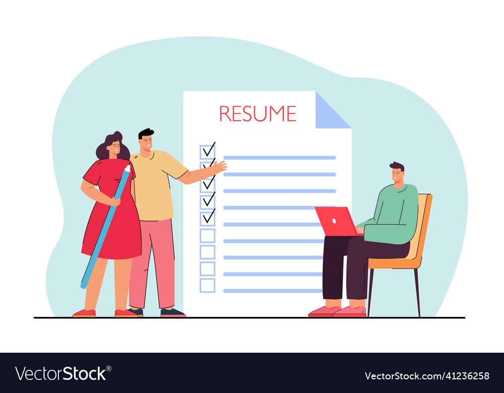 Search for candidate open company position Vector Image