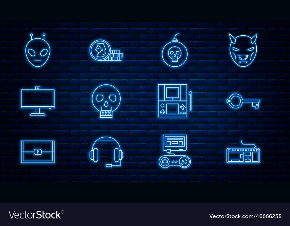 Set Line Computer Tastatur alt für Spiel Bombe