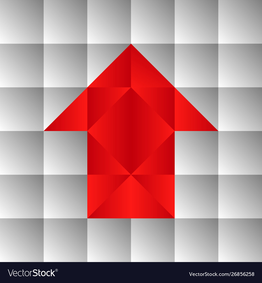 White rectangles abstract background with arrow vector image White rectangles abstract background with arrow
