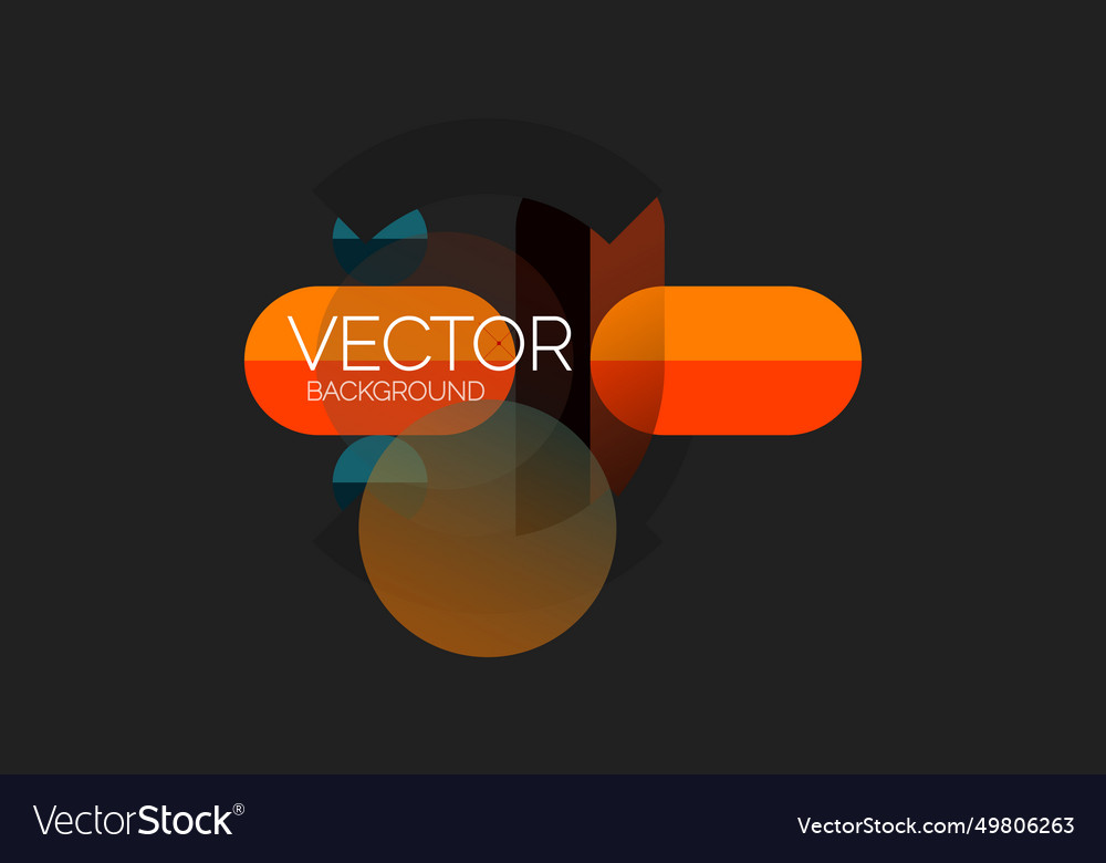 Abstract background geometric minimal round vector image Abstract background geometric minimal round