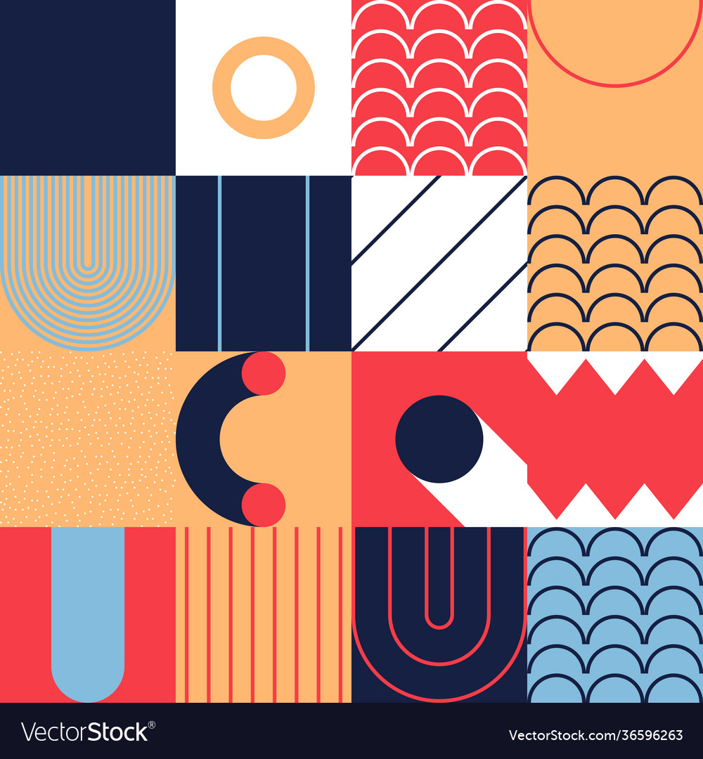 Abstract pattern design elements vector image Abstract pattern design elements