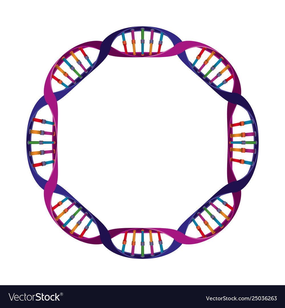 circular-dna-chain-science-colorful-icon-vector-image