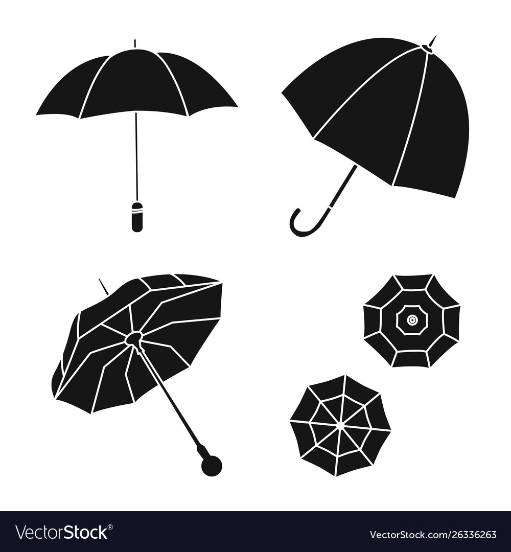 Design weather and rainy sign set Royalty Free Vector Image