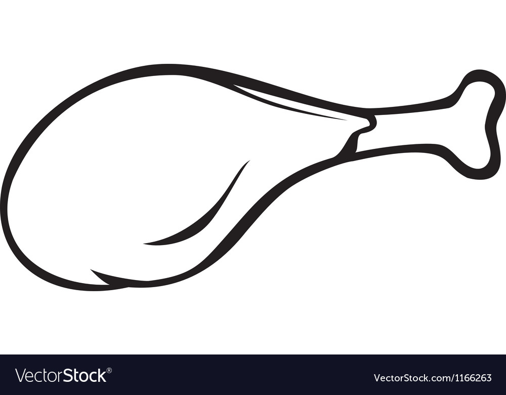 Chicken Drumstick Vector 8892