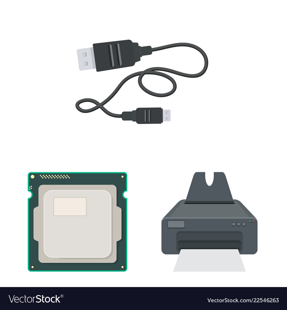 Isolated object of laptop and device symbol set Vector Image Isolated object of laptop and device symbol set