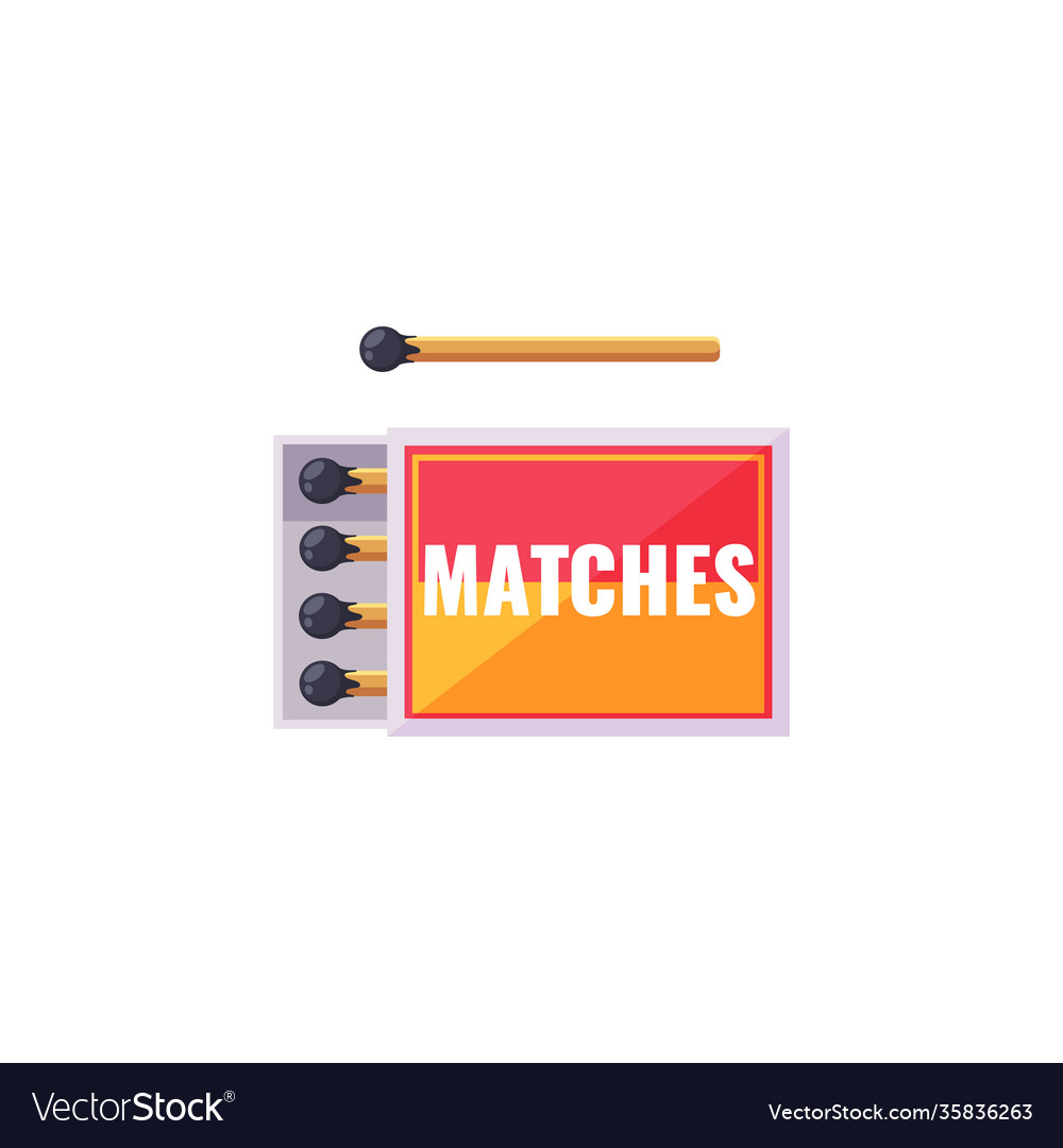 Matches cartoon Royalty Free Vector Image - VectorStock