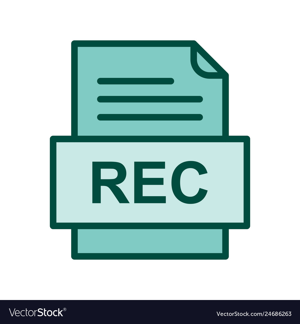Rec file document icon