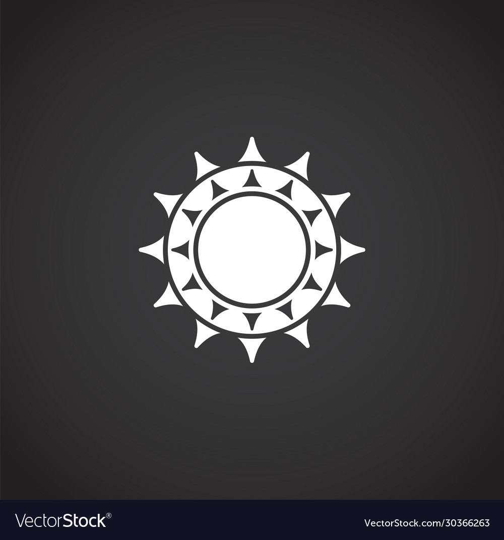 Sun related icon on background for graphic and web Vector Image Sun related icon on background for graphic and web