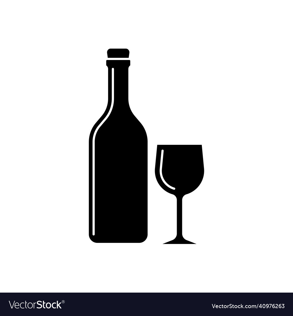 Wine icon design template isolated Royalty Free Vector Image