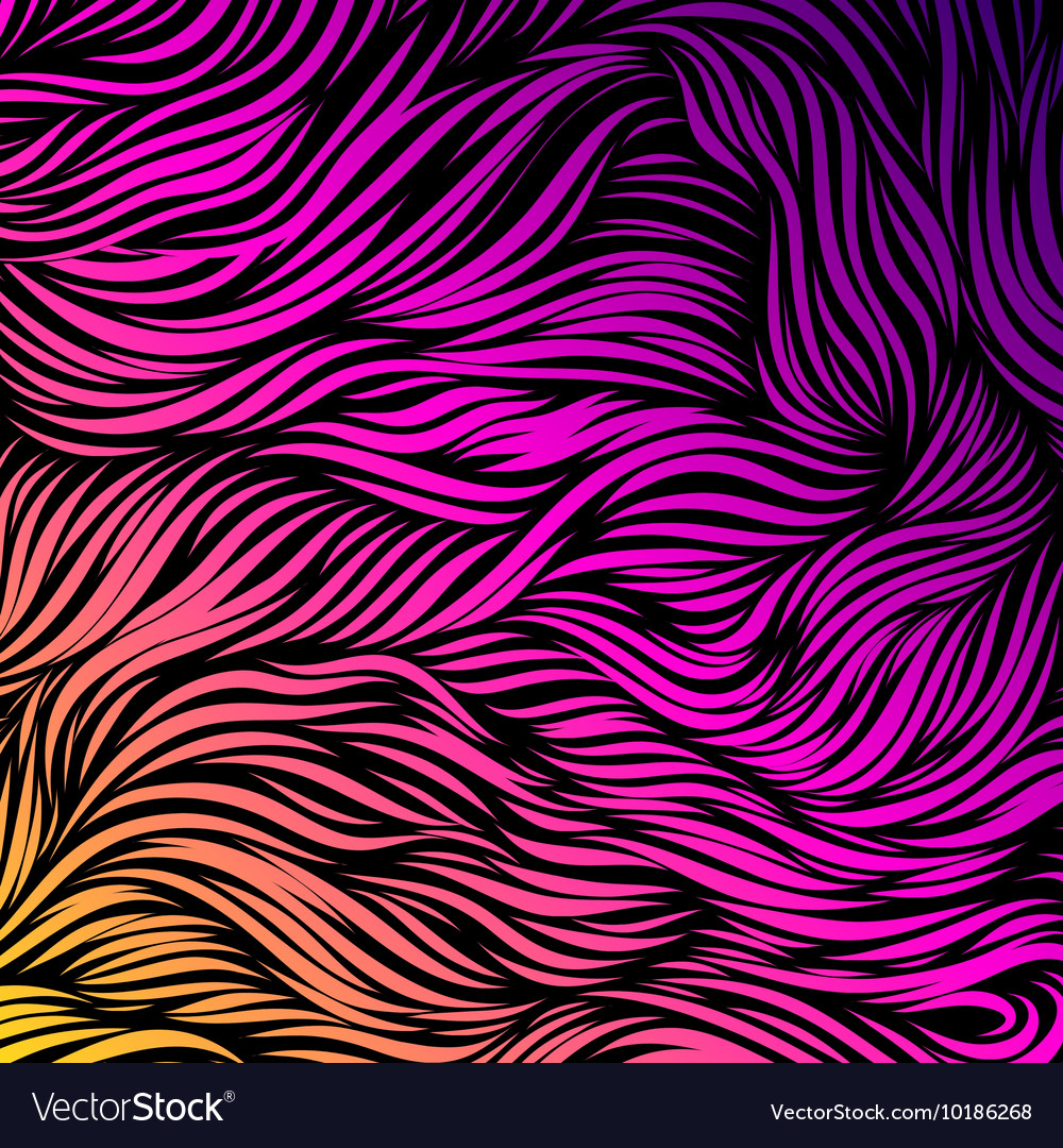 Abstract Waves Pattern - Flowing Lines