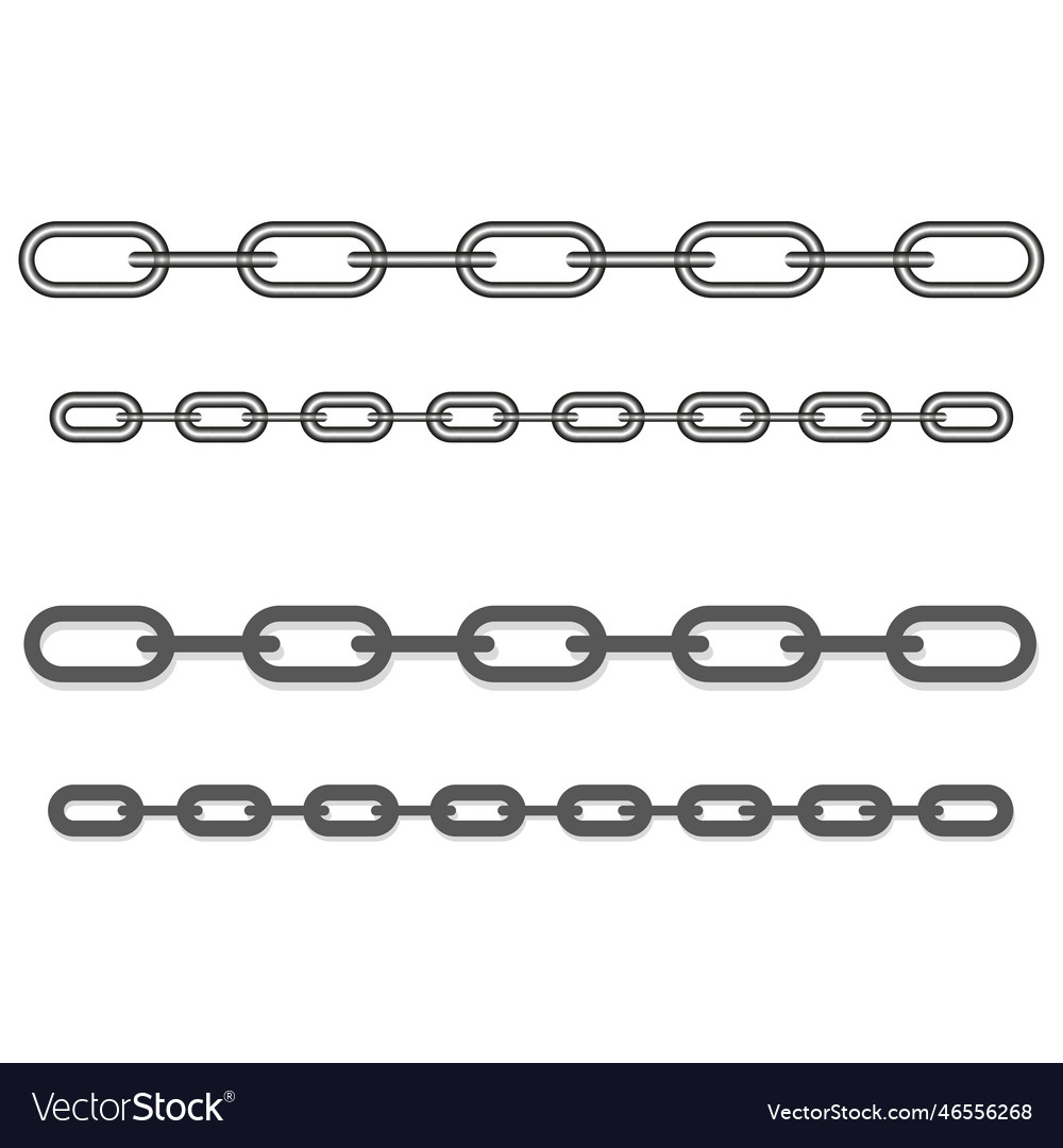 Chains Icon On White Background Business Vector Image