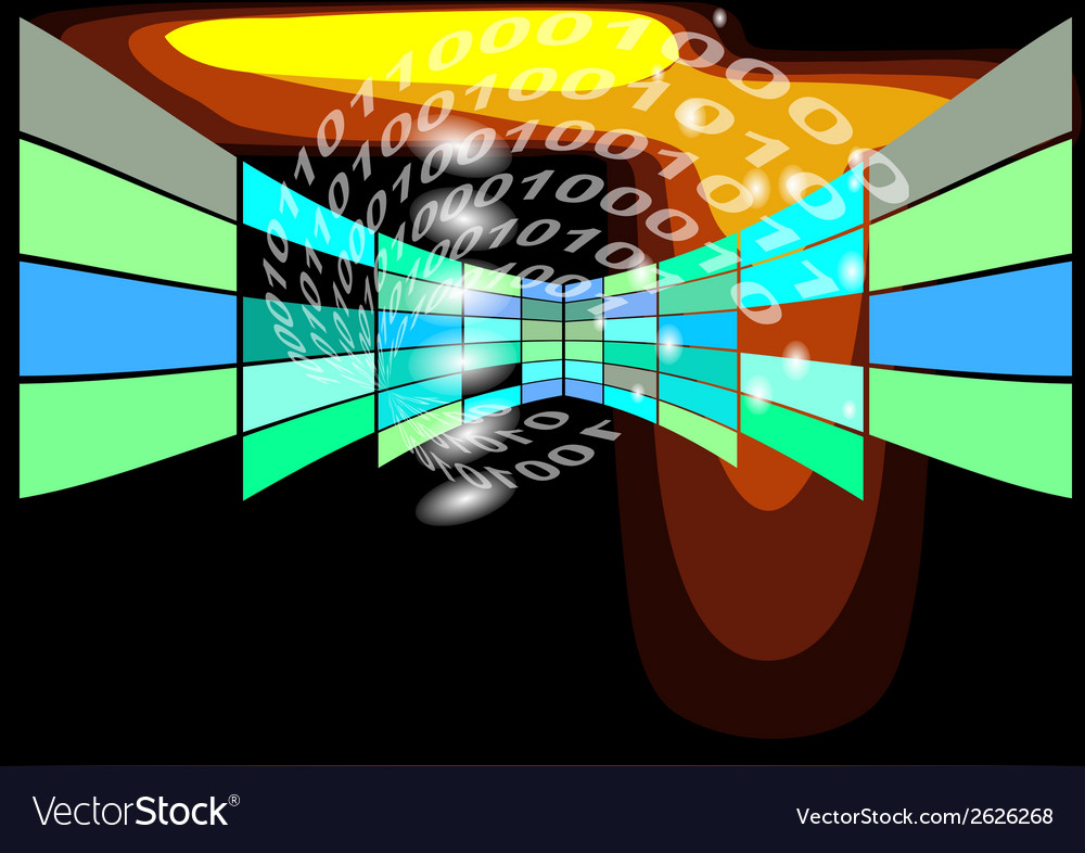 Digital Binary Code Background