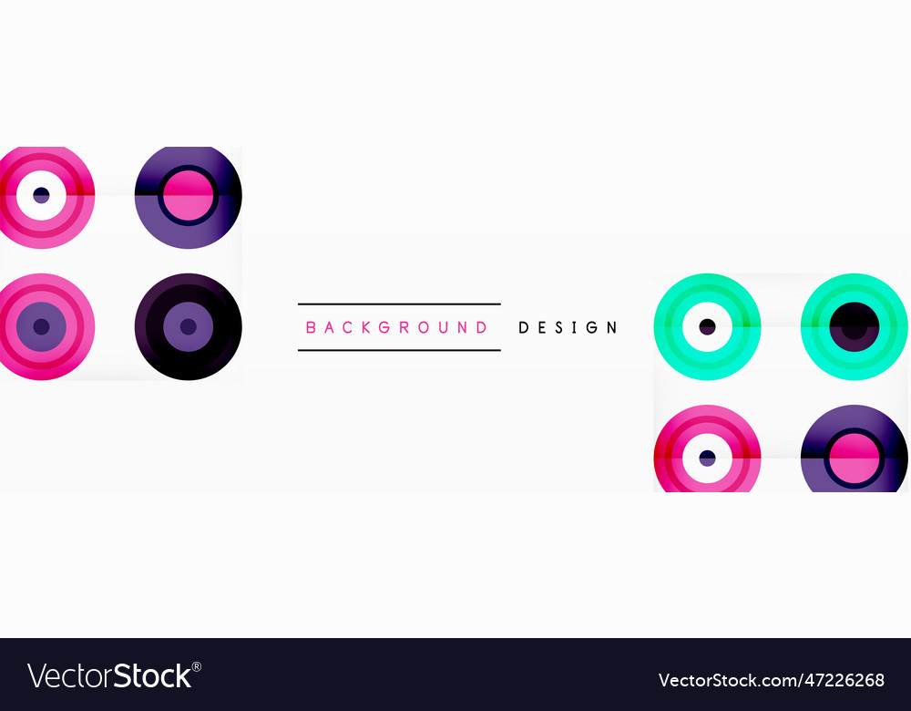 Eye-catching background of colorful circles