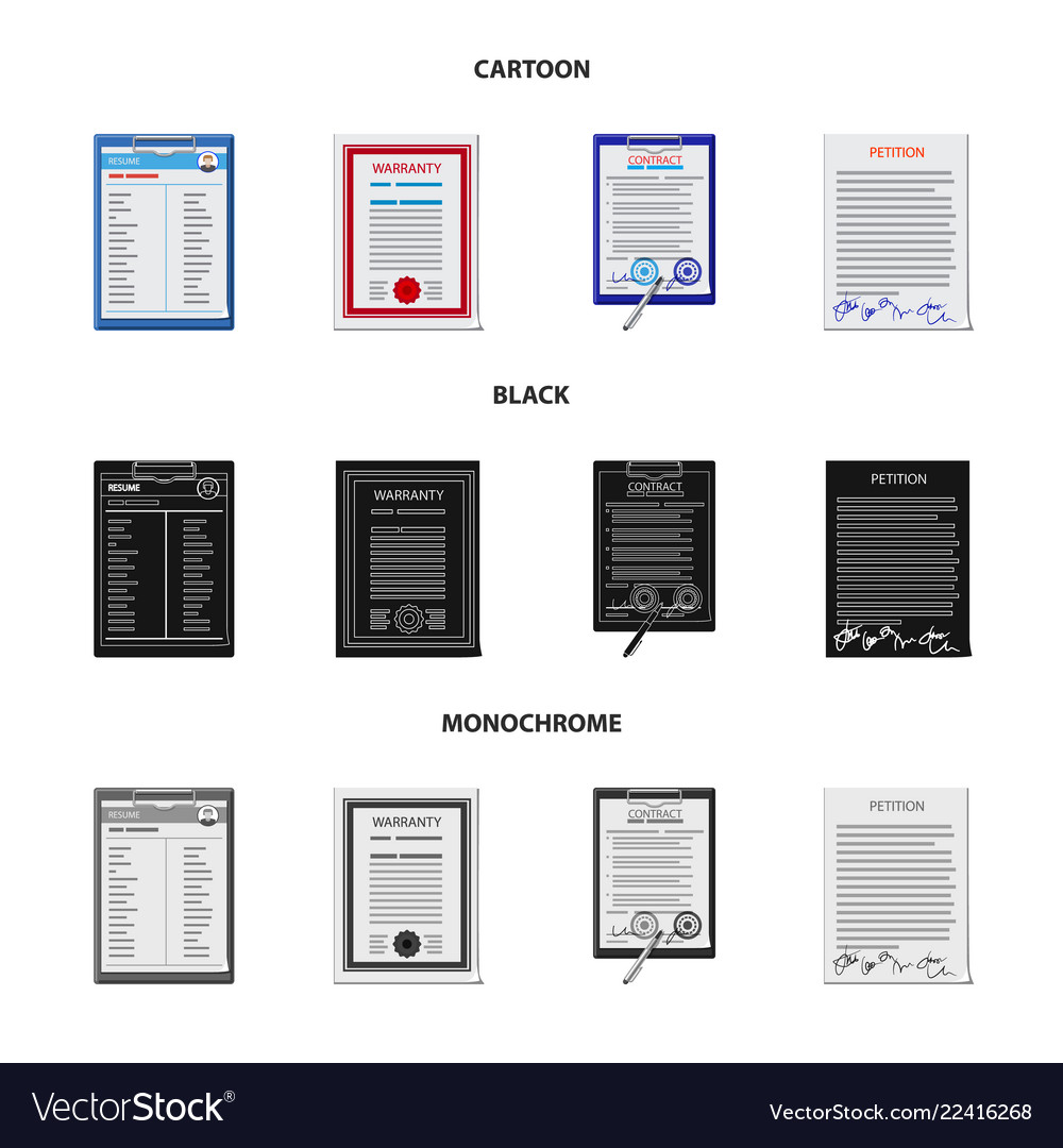 Form and document symbol vector image Form and document symbol