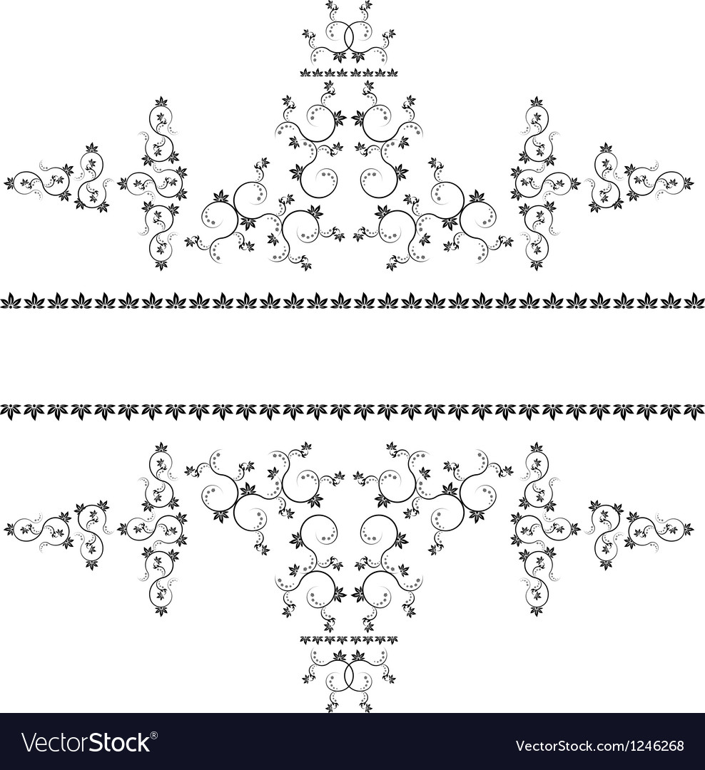 Frame with monograms for design and decorate