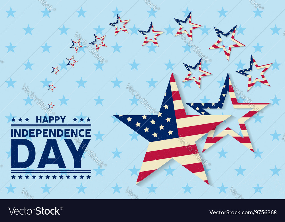 Independence day greeting card flyer Royalty Free Vector