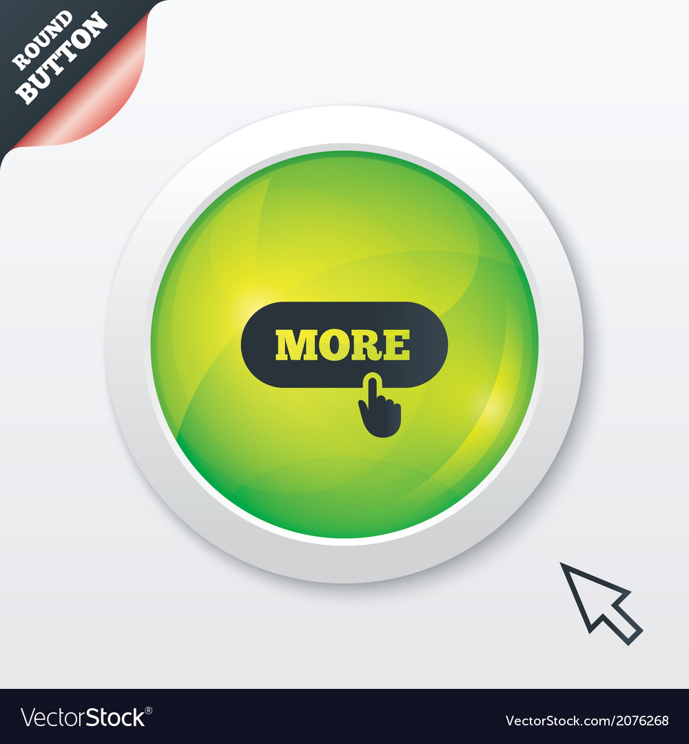More with hand pointer icon details symbol