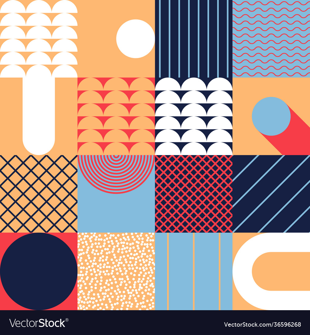 Square abstract pattern design vector image Square abstract pattern design
