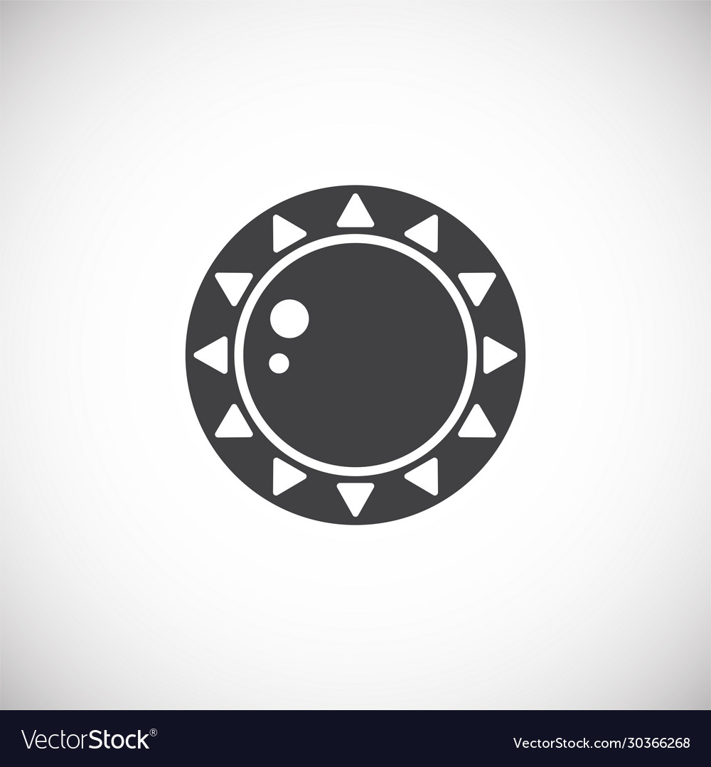 Sun related icon on background for graphic and web Vector Image Sun related icon on background for graphic and web
