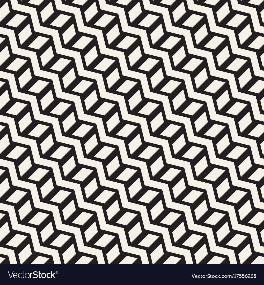 Zigzag Line Pattern - Monochrome