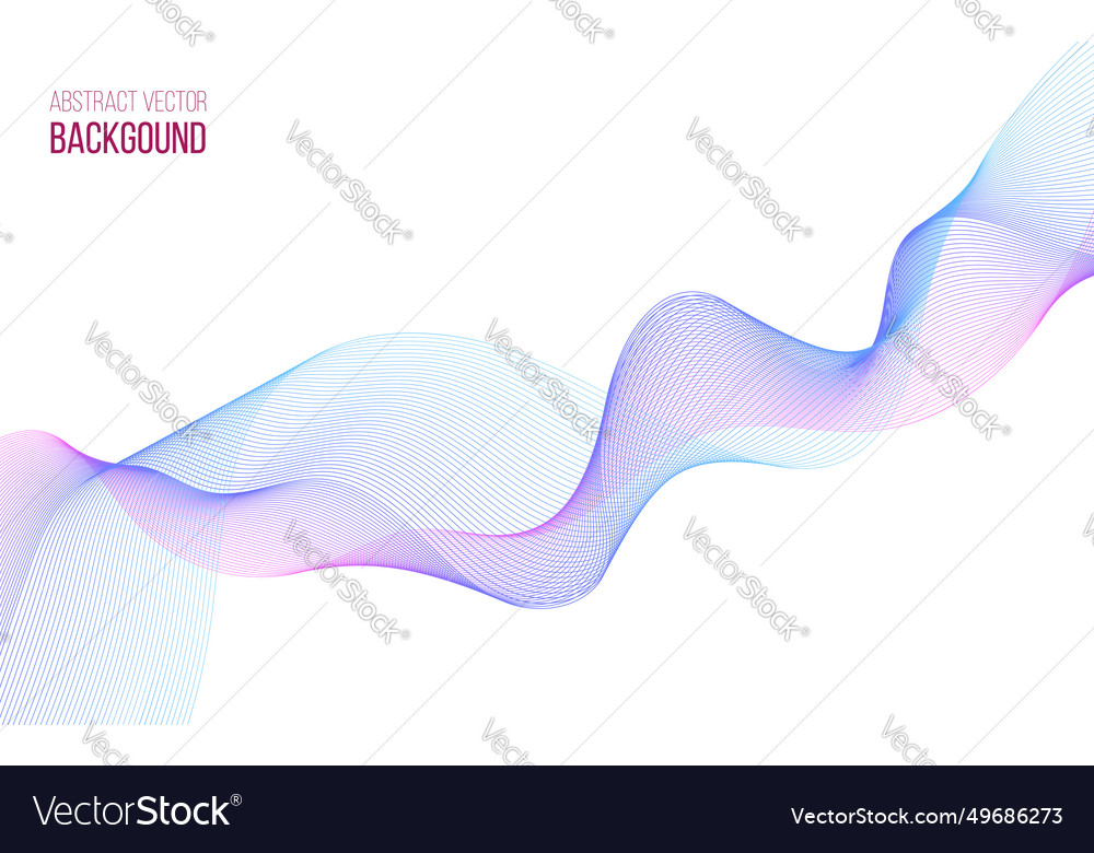 Abstrakter Hintergrund mit Farbwellen-Designelement vector image Abstrakter Hintergrund mit Farbwellen-Designelement