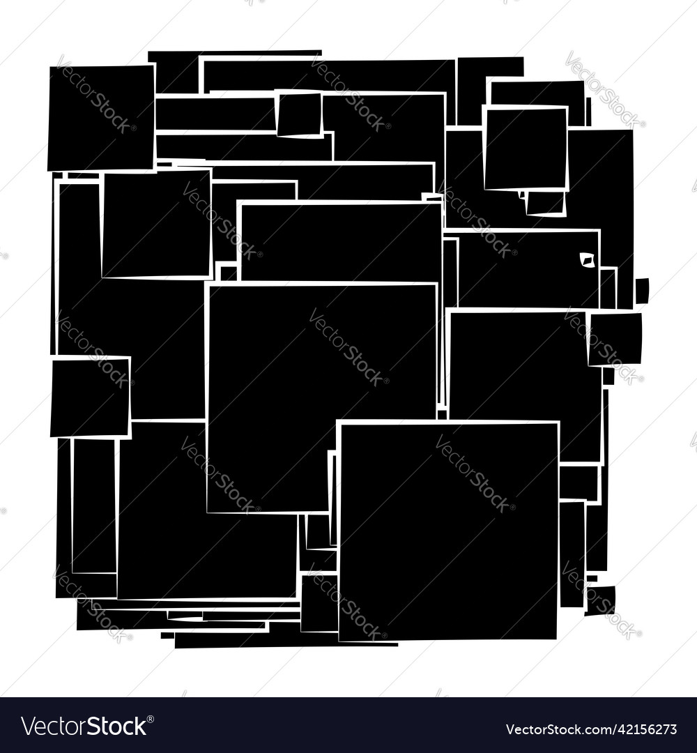 Abstract overlapping squares pattern Vector Image Abstract overlapping squares pattern
