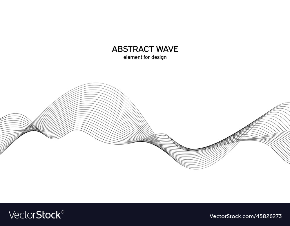 Abstract wave element for design digital vector image Abstract wave element for design digital