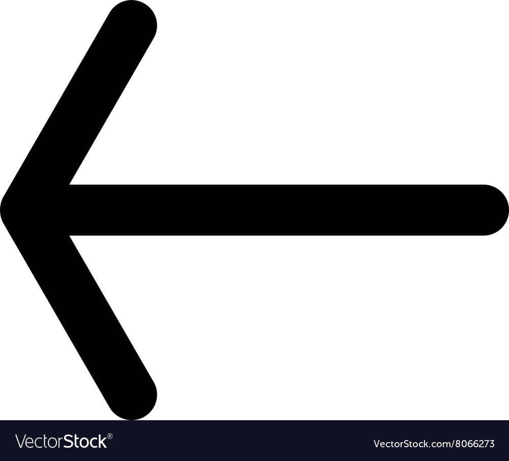 Arrow left flat icon