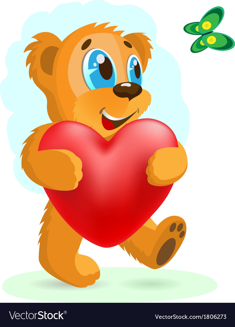 Bear love Royalty Free Vector Image - VectorStock