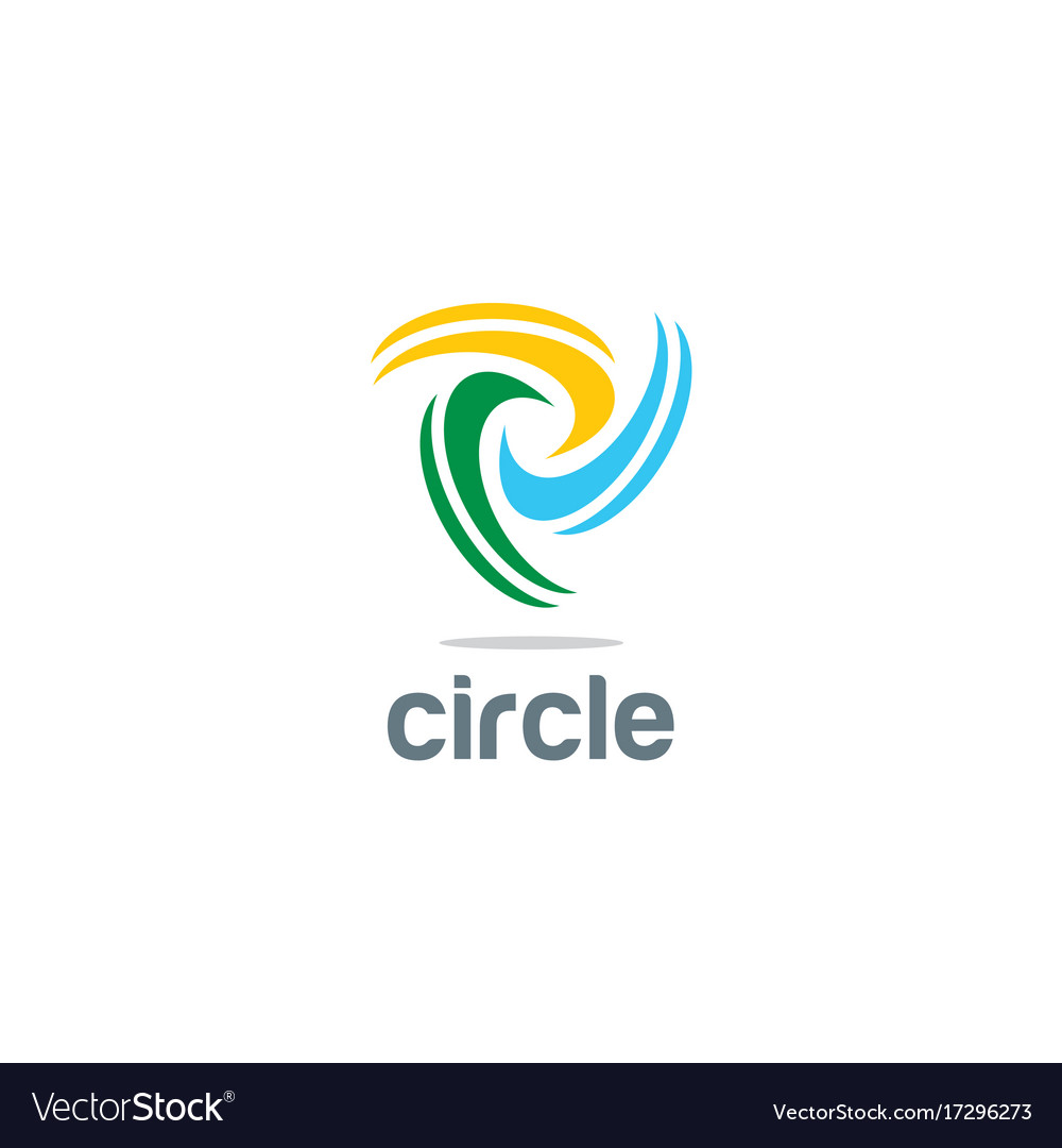 Circle spin colored logo