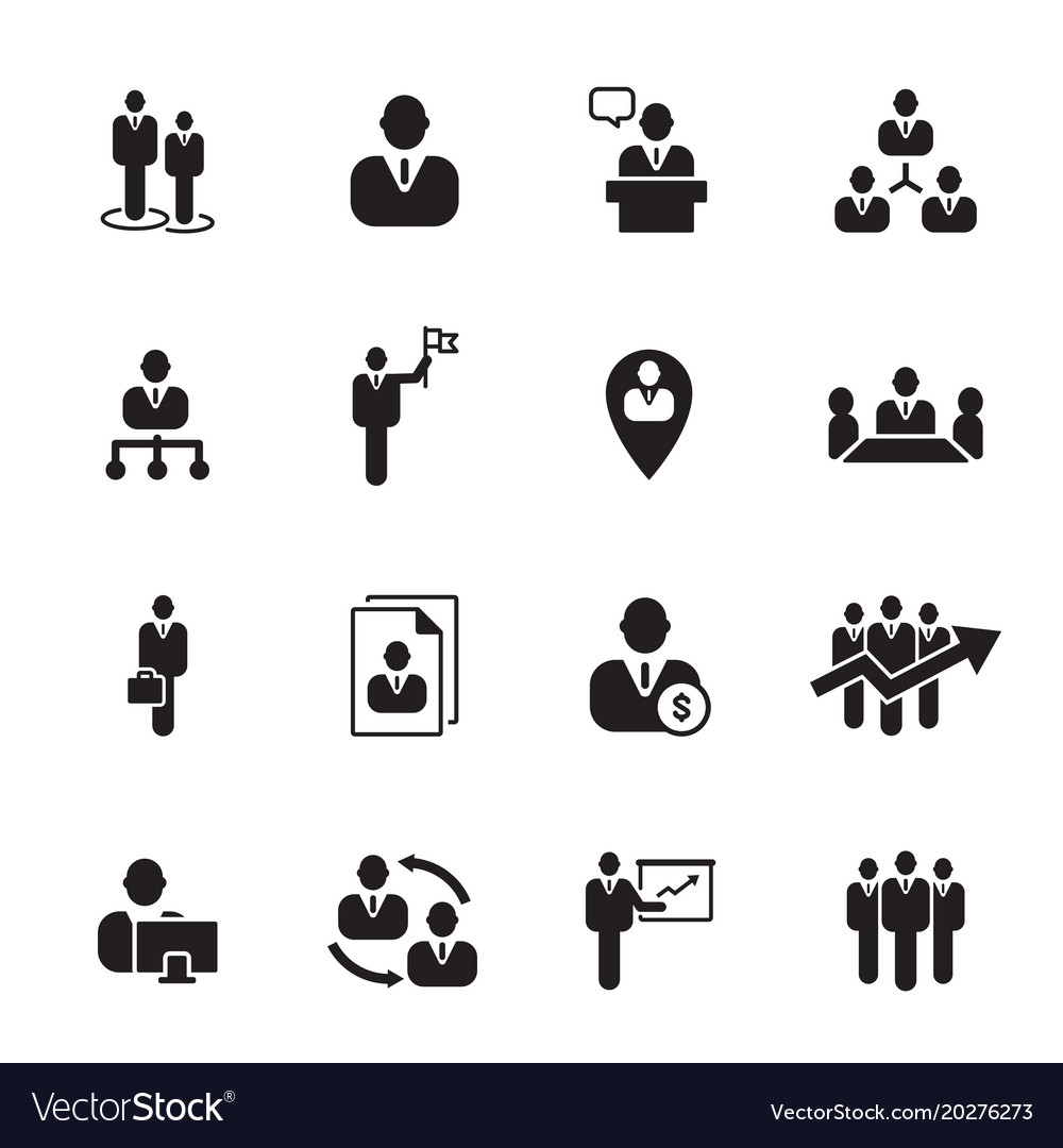 Icon businessman Royalty Free Vector Image - VectorStock