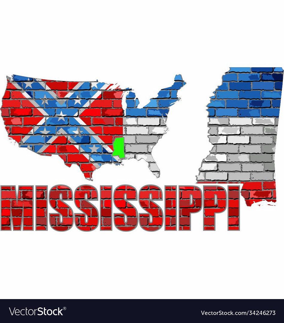 Mississippi on a brick wall