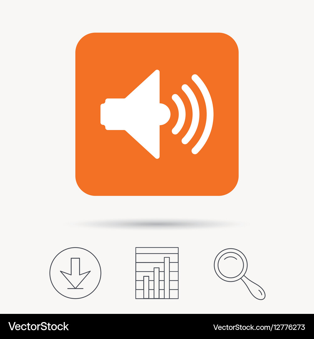 Sound icon music dynamic sign Royalty Free Vector Image