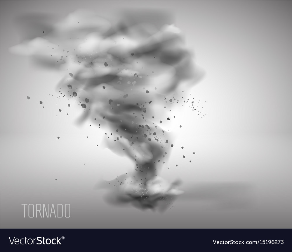 Tornado on a simple background