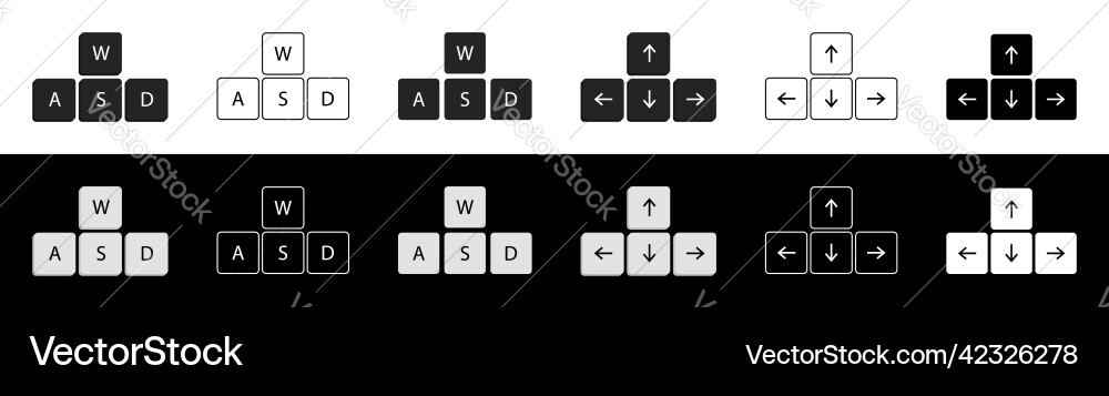 Arrow keyboard arrows navigation on keyboard icon Vector Image