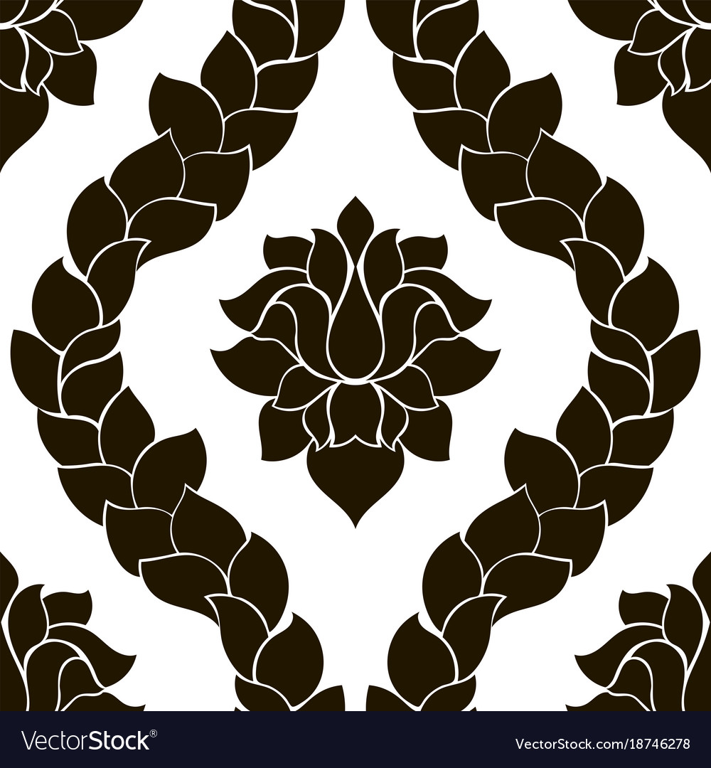 Damask seamless pattern