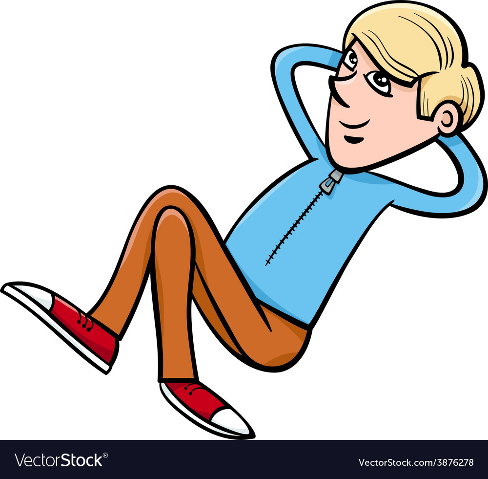 Dreamer boy cartoon Royalty Free Vector Image - VectorStock