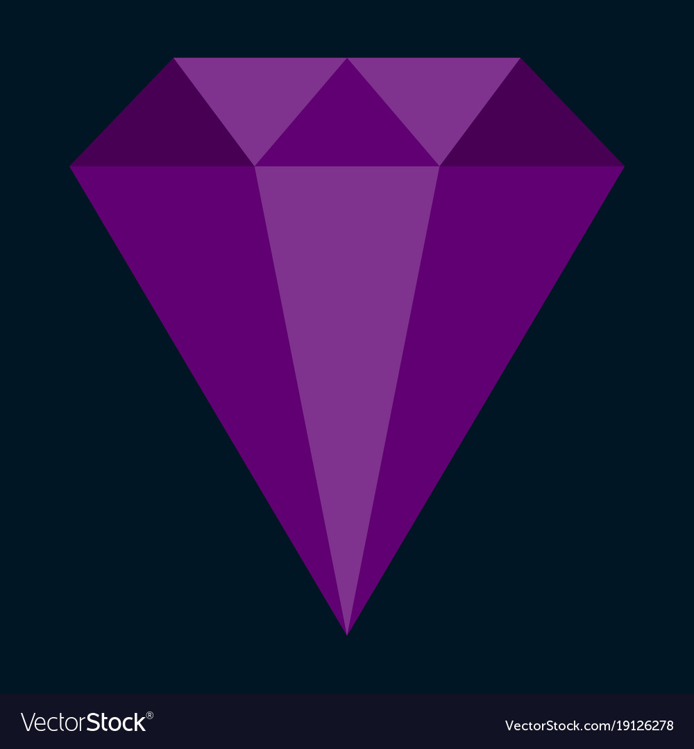 Flat icon on stylish background diamond expensive