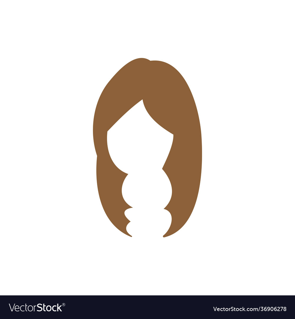 Hair wig outlet vector