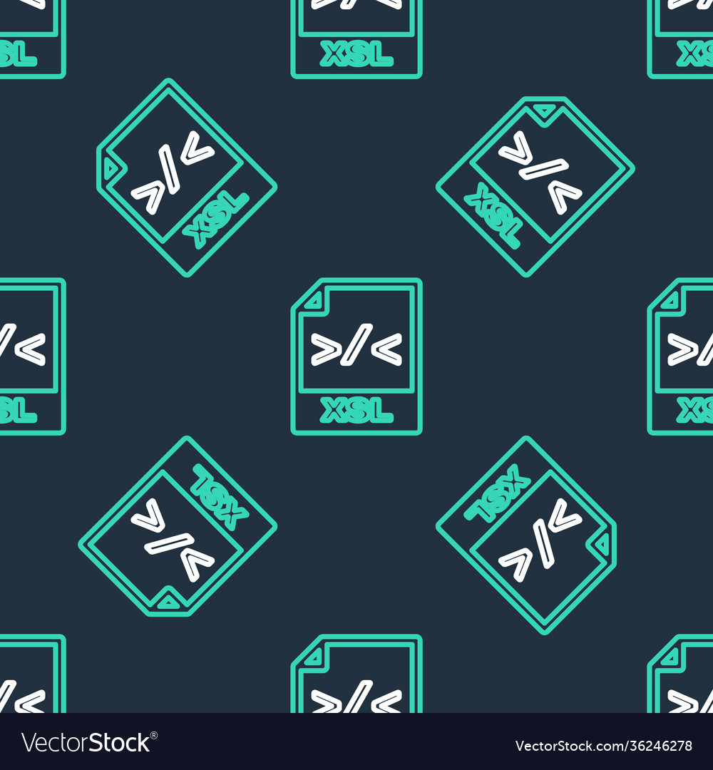 Line xsl file document download button icon vector image Line xsl file document download button icon