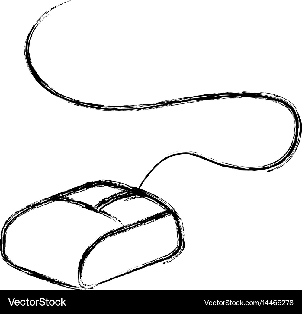 Mouse computer isolated icon Royalty Free Vector Image