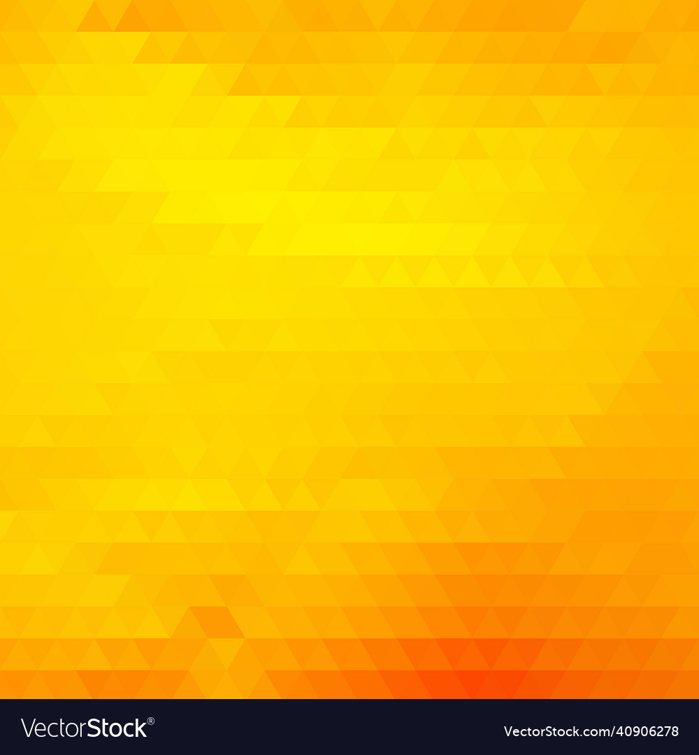 Orange triangular square abstract background Vector Image