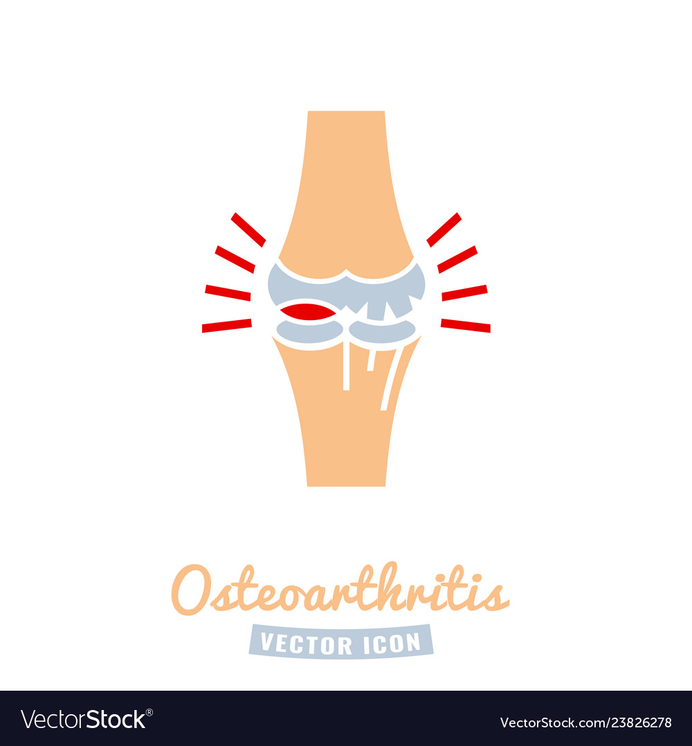 Osteoarthritis icon image Royalty Free Vector Image