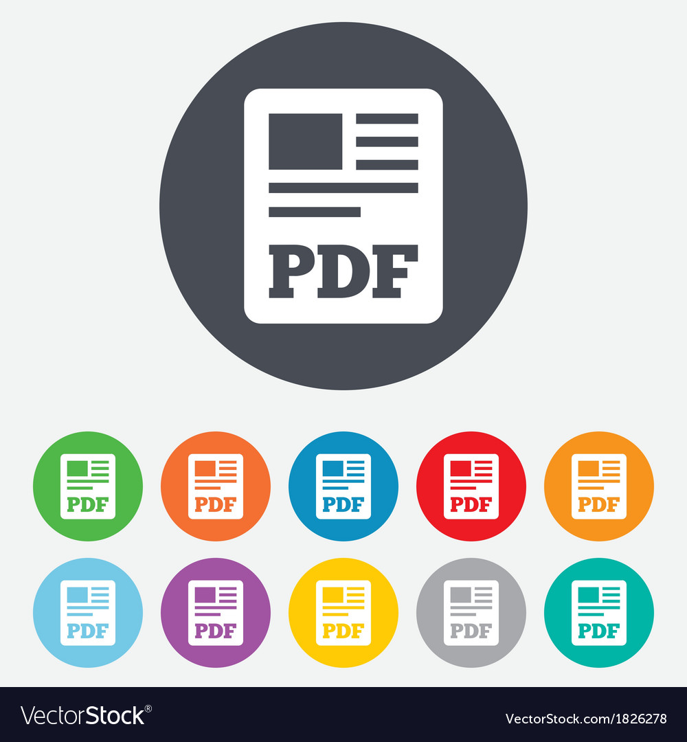 PDF Document Icon - Download Button