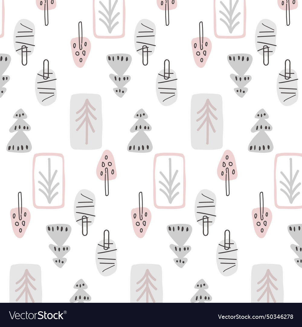 Seamless pattern in scandinavian simple