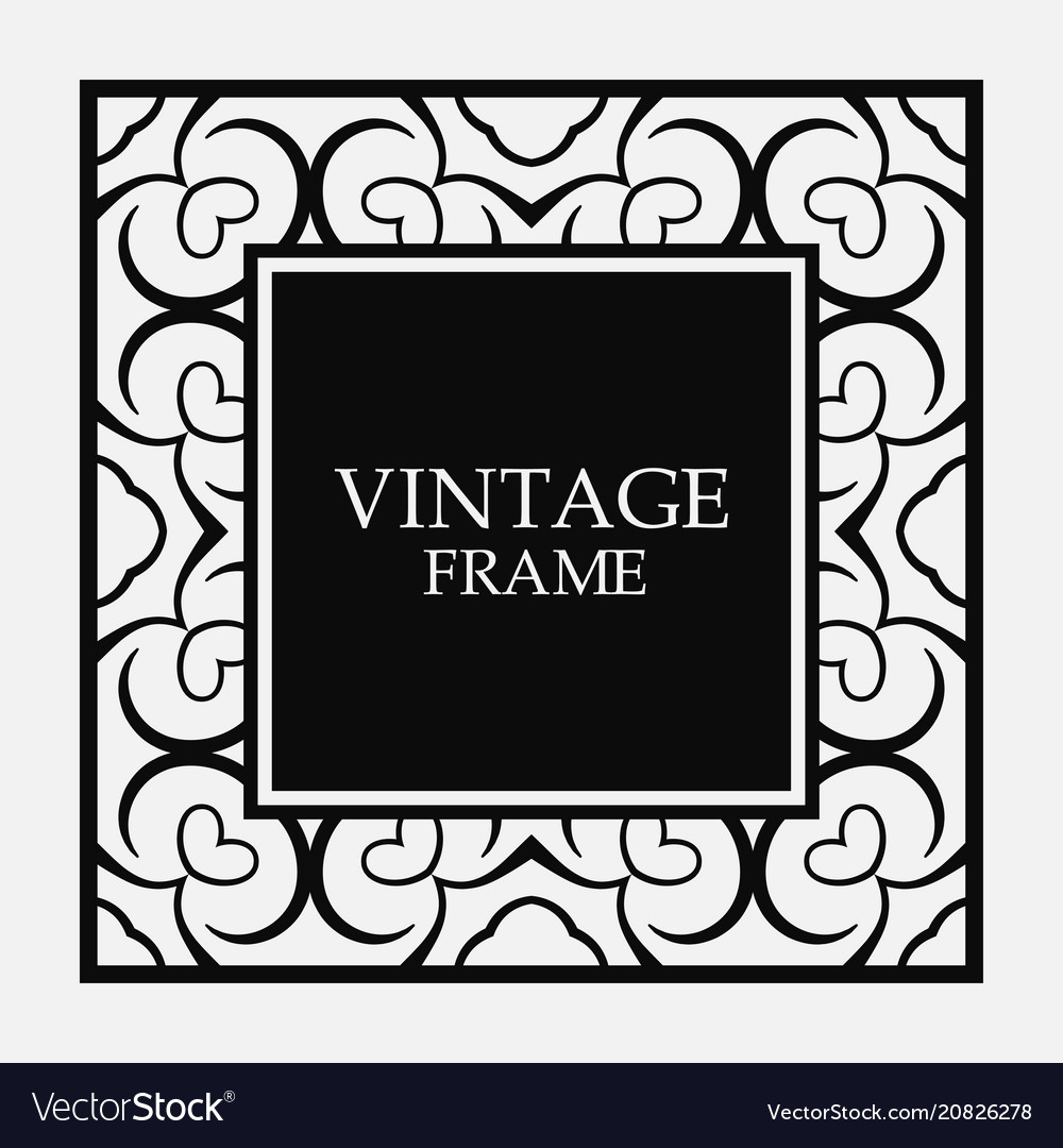 Vintage border frame