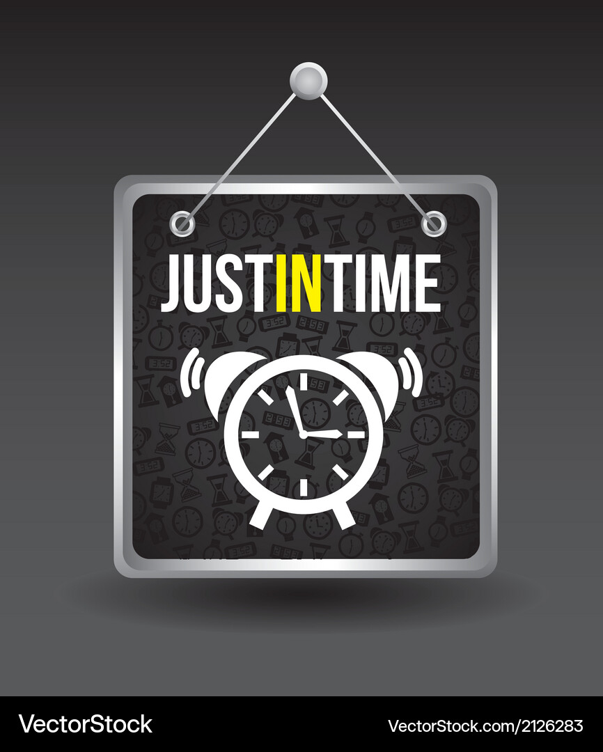 Alarm clock sign Royalty Free Vector Image - VectorStock