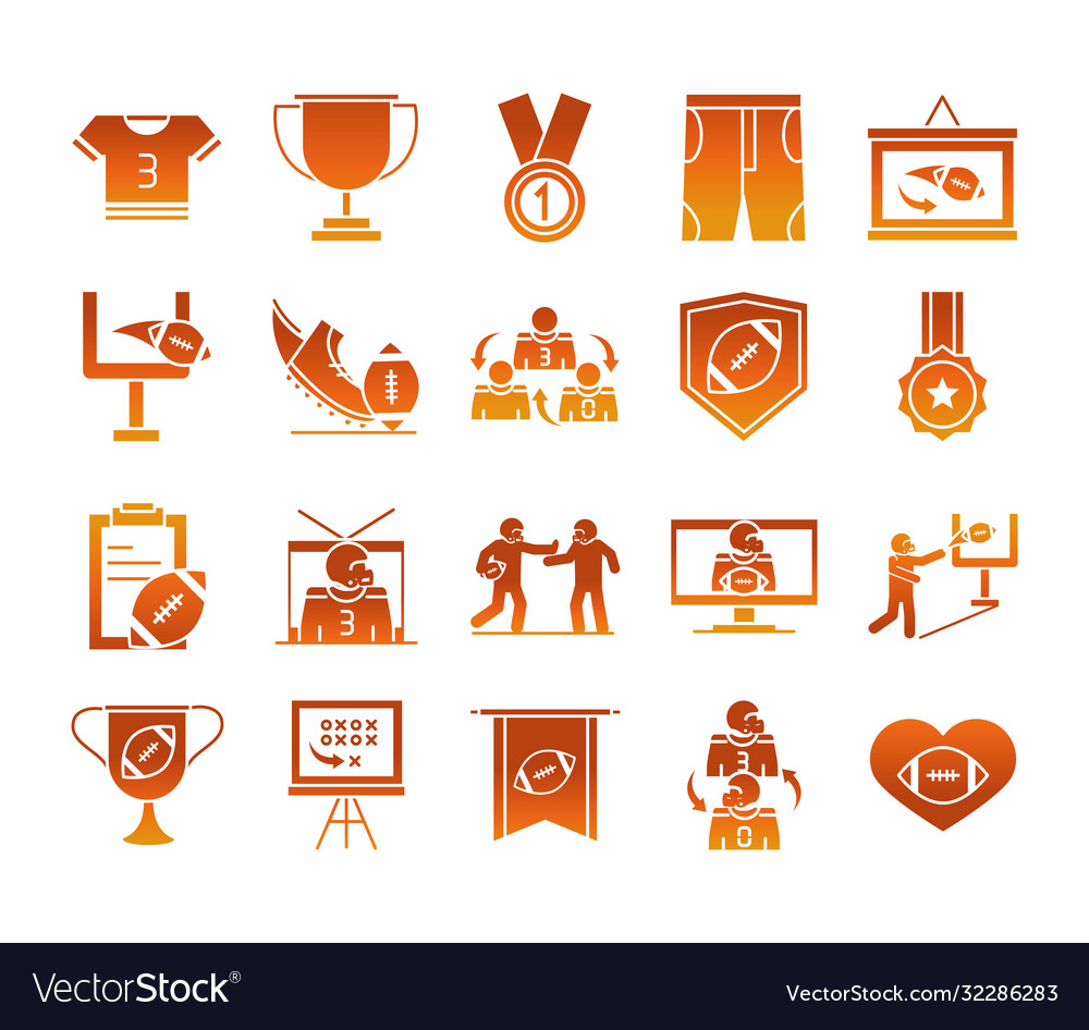 American football game sport professional Vector Image