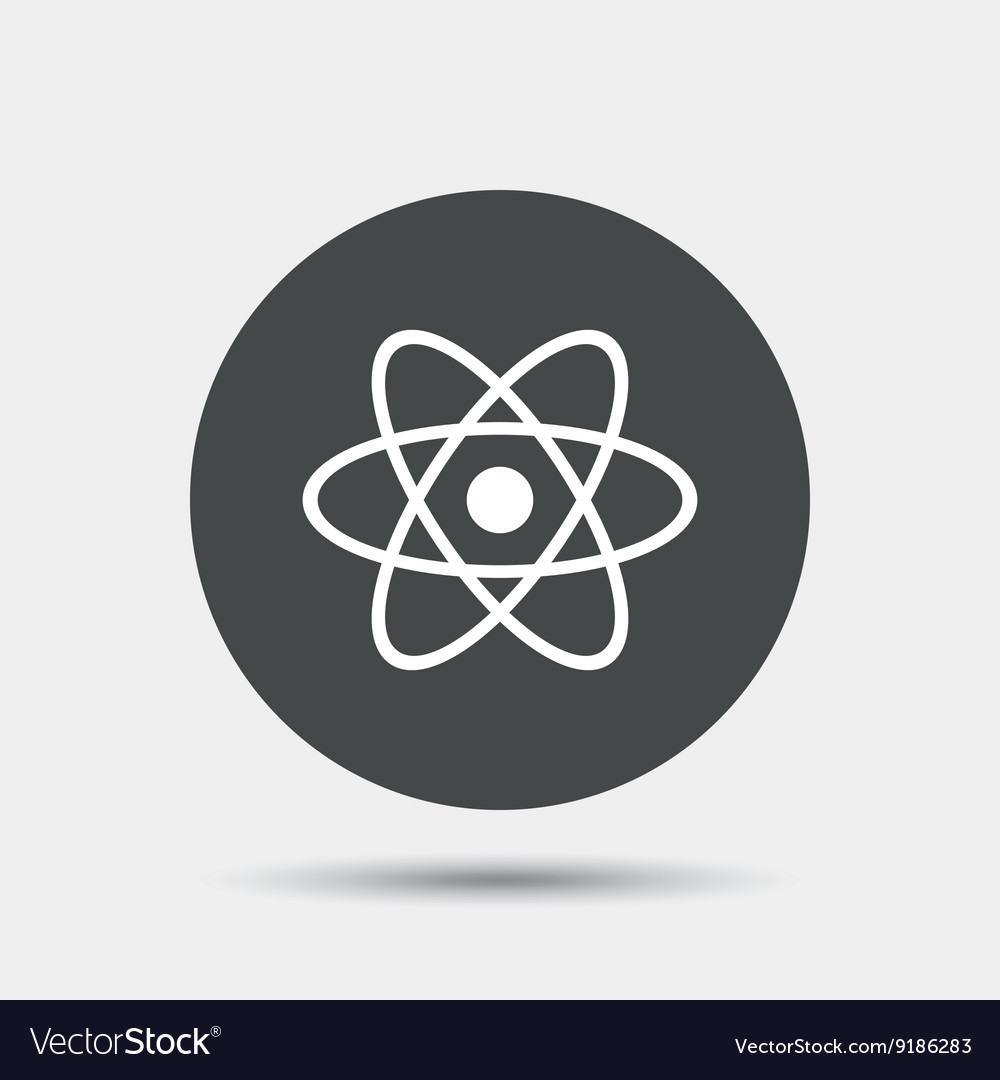Atom sign icon part symbol